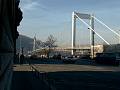Front door view of the Danube and the Elizabeth Bridge